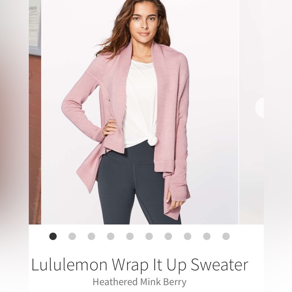 Rare, like new condition Lululemon Wrap it up Sweater